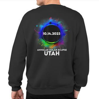 Annular Solar Eclipse 2023 October 14 Utah Sweatshirt Back Print - Monsterry AU