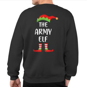 The Army Elf Christmas Party Matching Family Group Pajama Sweatshirt Back Print - Monsterry UK