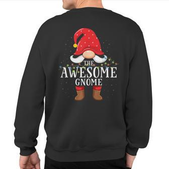 Awesome Gnome Matching Christmas Family Pajama Sweatshirt Back Print - Monsterry