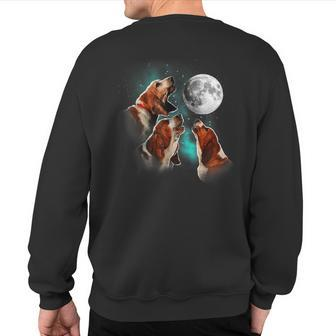 Basset Hound Lover Dog Lover Basset Hound Sweatshirt Back Print - Thegiftio UK