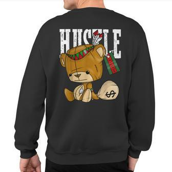Bear Hustle With Native American Spirit Sweatshirt Back Print - Monsterry DE