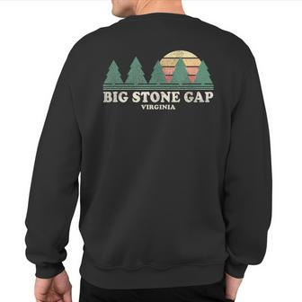 Big Stone Gap Va Vintage Throwback Retro 70S Sweatshirt Back Print - Monsterry UK