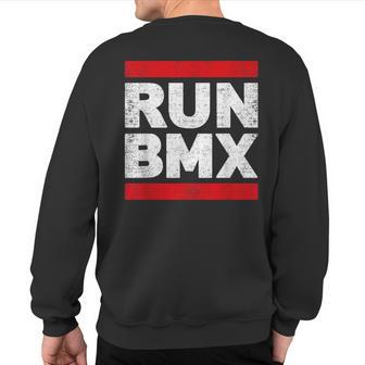 Bmx Vintage Bike Bicycle Racing Run Bmx Sweatshirt Back Print - Monsterry UK