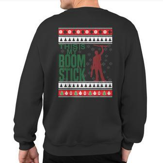 This Is My Boomstick Shotgun Christmas Snow Dead Evil Sweatshirt Back Print - Monsterry AU