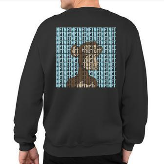 Bored Ape Yacht Club Nft Graphic Sweatshirt Back Print - Monsterry