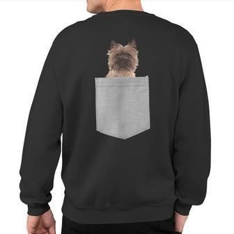 Cairn Terrier Dog In Your Pocket Sweatshirt Back Print - Monsterry UK