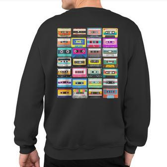 Cassette Mixtape Retro 1980S 1990S Music Vintage Graphic Sweatshirt Back Print - Monsterry DE