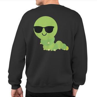 Caterpillar Sunglasses Insect Bug Sweatshirt Back Print - Monsterry DE