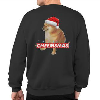 Cheems Cheemsmas Christmas Sweater Doge Meme Sweatshirt Back Print - Monsterry DE