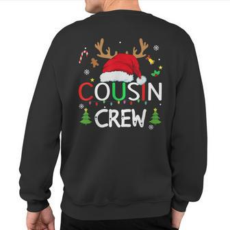 Cousin Crew Christmas Family Xmas Naughty Matching Pajamas Sweatshirt Back Print - Monsterry DE