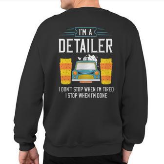 Detailer Car Detailing Car Wash Car For Sweatshirt Back Print - Monsterry UK