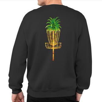 Disc Golf Pineapple For Player And Team Sweatshirt Back Print - Monsterry