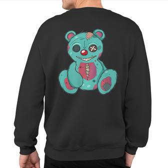 Evil Scary Teddy Bear Sweatshirt Back Print - Monsterry UK