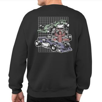 Formula Racing Fan Great For Speed Freaks Sweatshirt Back Print - Monsterry