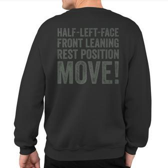 Front Leaning Rest Military Army Push-Ups Drill Sergeant Sweatshirt Back Print - Monsterry CA