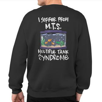 Aquarium Tank For Fish Tank Lover Sweatshirt Back Print - Monsterry UK