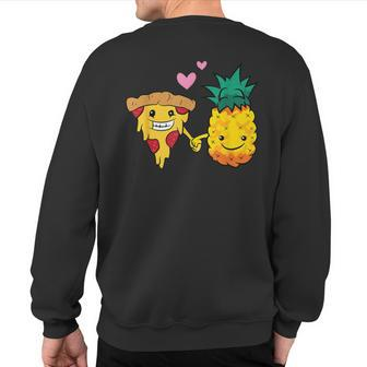 Pizza Hawaii Lover Pineapple Pizza Sweatshirt Back Print - Monsterry UK