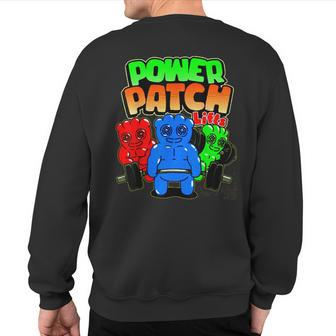 Power Patch Lifts Weightlifting Bodybuilding Workout Sweatshirt Back Print - Monsterry UK
