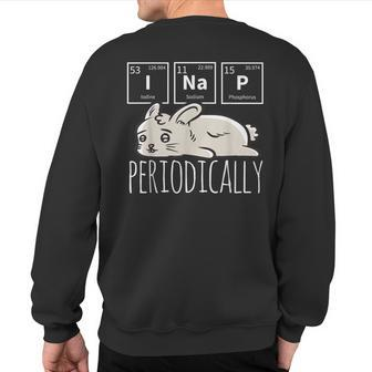 Science I Nap Periodic Table Meme Meh Bunny Rabbit Sweatshirt Back Print - Monsterry DE