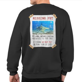 Shark Lover Hammerhead Shark Sea Animals Shark Sweatshirt Back Print - Monsterry UK