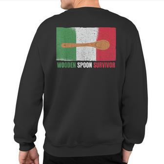 Wooden Spoon Survivor Italian Sweatshirt Back Print - Monsterry UK