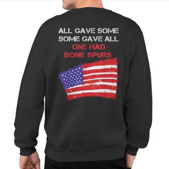 All Gave Some Some Gave All One Had Bone Spors Sweatshirt Back Print - Monsterry UK