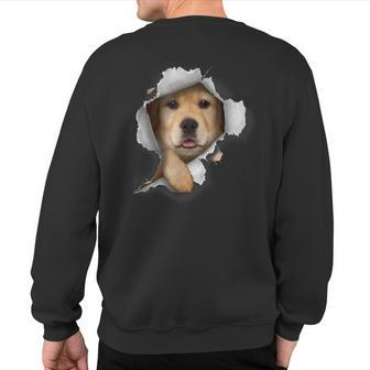Golden Retriever Dog Dog Lover Golden Retriever Sweatshirt Back Print - Monsterry CA