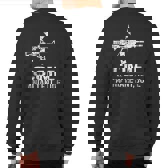 Gun Rights Supporter Ar-15 Come And Take It Joe 2A Vintage Sweatshirt Back Print - Monsterry
