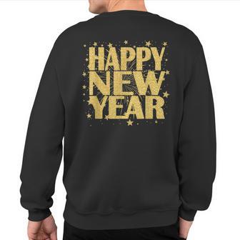 Happy New Year 2024 New Years Eve Party Countdown Fireworks Sweatshirt Back Print - Monsterry UK