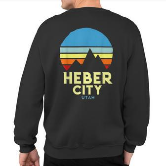 Heber City Utah Sweatshirt Back Print - Monsterry