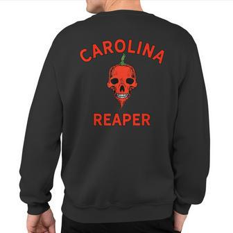 Hot Pepper Carolina Reaper Chilihead Spicy Food Lover Sweatshirt Back Print - Monsterry CA