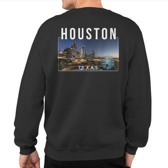 Houston Texas H-Town The Big H Sweatshirt Back Print - Monsterry UK