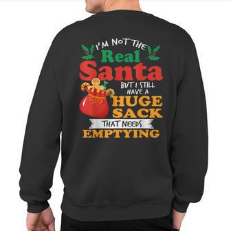Inappropriate I Have A Big Package For You Dirty Santa Sweatshirt Back Print - Thegiftio UK