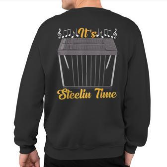 It's Slin Time Pedal Sl Guitar Player Guitarist Sweatshirt Back Print - Monsterry CA