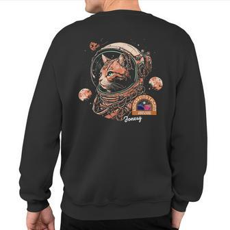 Jonesy The Space Cat Sweatshirt Back Print - Monsterry AU