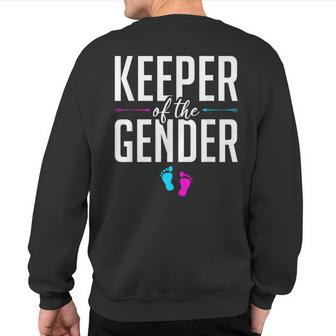 Keeper Of The Gender Gender Reveal Sweatshirt Back Print - Monsterry CA