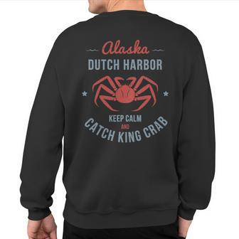King Crab Dutch Harbor Alaska Sweatshirt Back Print - Monsterry CA