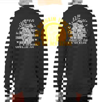 Laborer We Bargain Together Union Worker Labor Union Sweatshirt Back Print | Mazezy