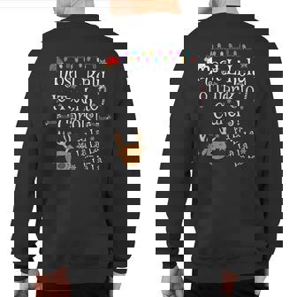 Most Likely To Twerk To Carols Fa La La La Christmas Sweatshirt Back Print | Mazezy