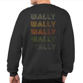 Love Heart Wally GrungeVintage Style Black Wally Sweatshirt Back Print - Monsterry AU