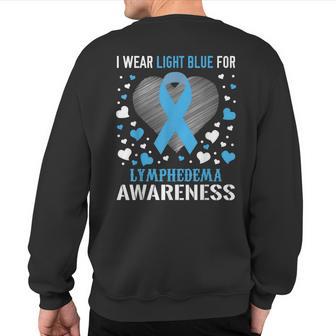 Lymphedema Awareness Ribbon T Sweatshirt Back Print - Monsterry DE