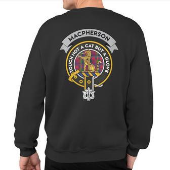 Macpherson Clan Badge Scottish Tartan Sweatshirt Back Print - Monsterry DE