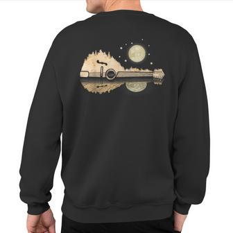 Mandolin Player Country Music Lover Bluegrass Mandolin Sweatshirt Back Print - Thegiftio UK