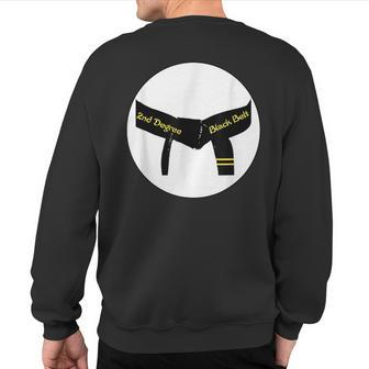 Martial Arts Second Degree Black Belt Sweatshirt Back Print - Monsterry DE
