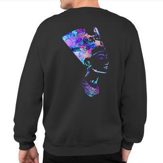 Nefertiti Egyptian Queen Sweatshirt Back Print - Monsterry AU