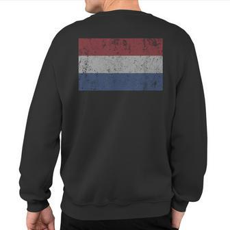 Netherlands Flag Holland Dutch Vlag Van Nederland T Sweatshirt Back Print - Monsterry AU