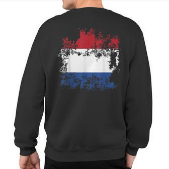 The Netherlands Holland Flag King's Day Holiday Sweatshirt Back Print - Monsterry DE