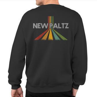 New Paltz New York Vintage Retro Sweatshirt Back Print - Monsterry DE