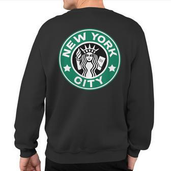 New York City Trip Souvenir Statue Of Liberty Big Apple Sweatshirt Back Print - Monsterry AU