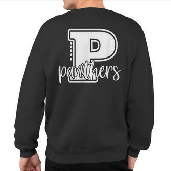 Panther School Sports Fan Team Spirit Sweatshirt Back Print - Monsterry